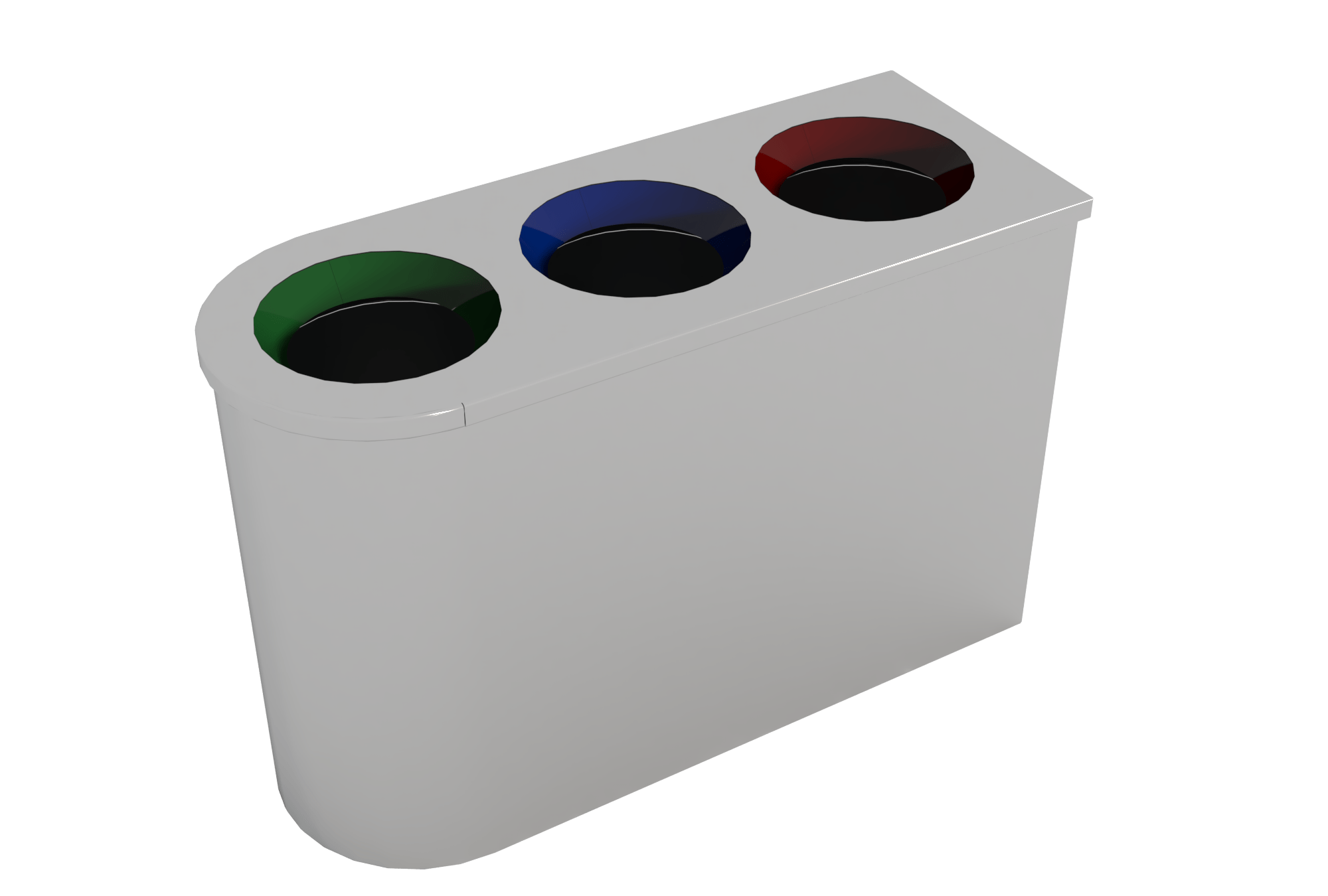 SEMICIRCULAR GARBAGE BIN