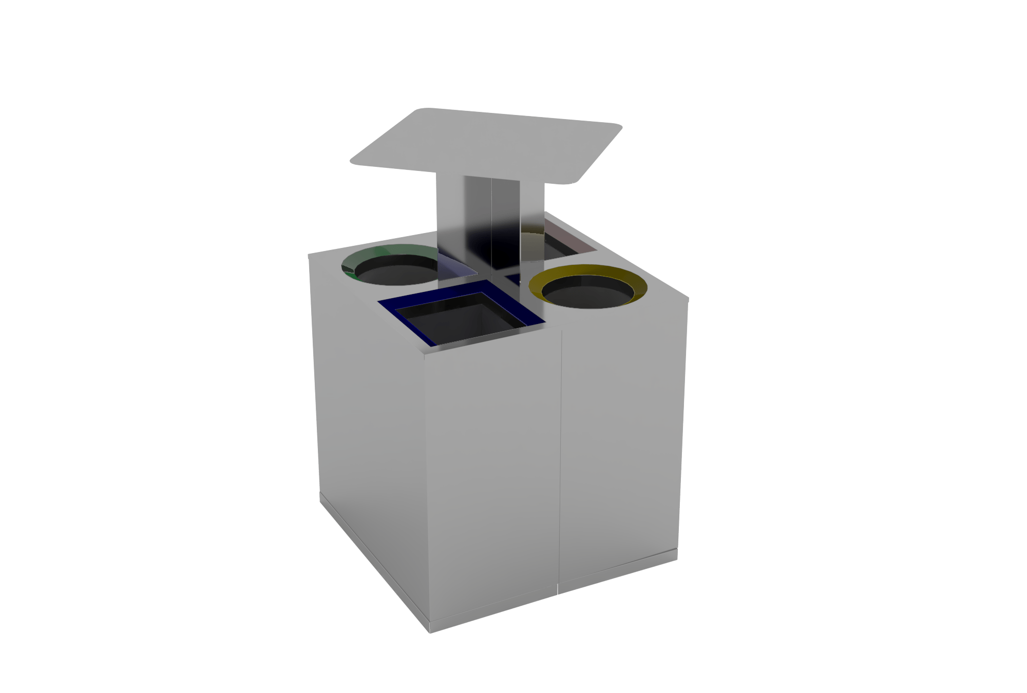SQUARE GARBAGE BIN